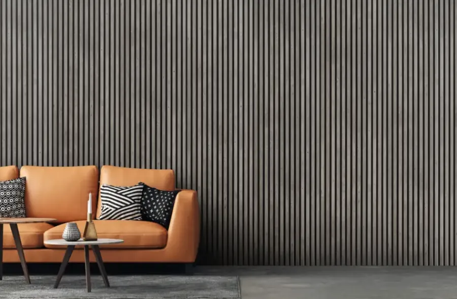 Akoestische Wandpanelen|Kleurstalen > Silentlines Kleurstaal lattenwand beton 20 x 30 cm