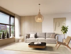 Akoestische Wandpanelen|Kleurstalen > CanDo Kleurstaal lattenwand Decowall Acoustic ton sur ton natuur eiken 25x30cm