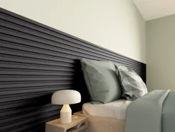 Akoestische Wandpanelen|Kleurstalen > CanDo Kleurstaal lattenwand Decowall Acoustic lava eiken 25x30cm