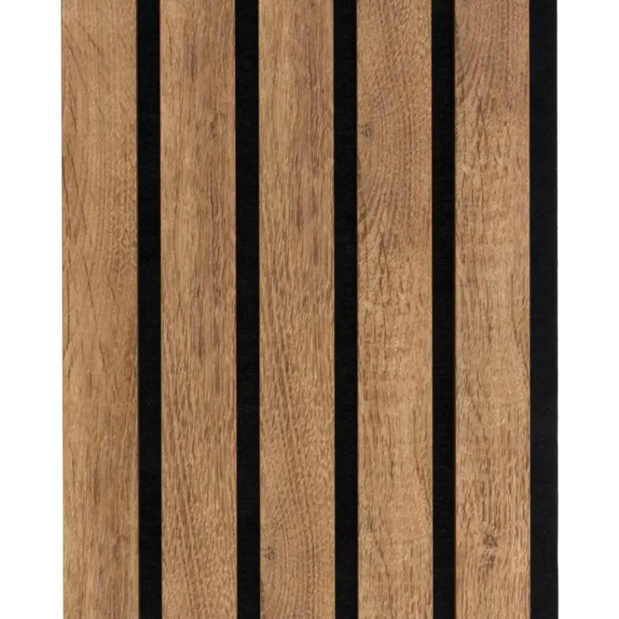 Akoestische Wandpanelen|Kleurstalen > CanDo Kleurstaal lattenwand Decowall Advanced brons eiken 25x30cm
