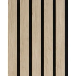 Akoestische Wandpanelen|Kleurstalen > CanDo Kleurstaal lattenwand Decowall Advanced natuur eiken 25x30cm