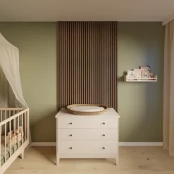 Akoestische Wandpanelen|Kleurstalen > CanDo Kleurstaal lattenwand Decowall Acoustic rustiek eiken 25x30cm