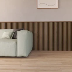 Akoestische Wandpanelen|Kleurstalen > CanDo Kleurstaal lattenwand Decowall Acoustic rustiek eiken 25x30cm