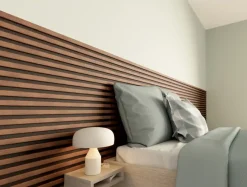 Akoestische Wandpanelen|Kleurstalen > CanDo Kleurstaal lattenwand Decowall Acoustic rustiek eiken 25x30cm