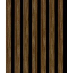 Akoestische Wandpanelen|Kleurstalen > CanDo Kleurstaal lattenwand Decowall Acoustic walnoot 25x30cm