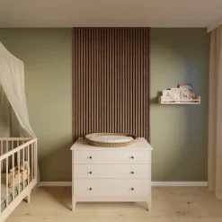 Akoestische Wandpanelen|Kleurstalen > CanDo Kleurstaal lattenwand Decowall Acoustic walnoot 25x30cm