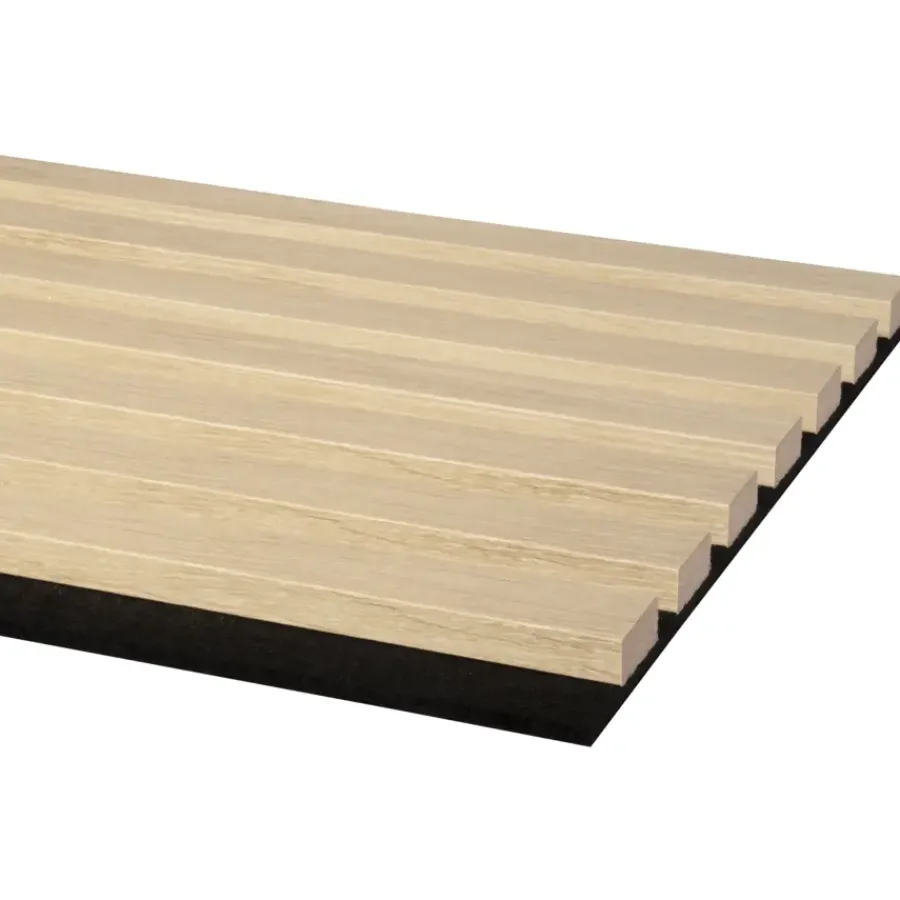 Akoestische Wandpanelen|Kleurstalen > CanDo Kleurstaal lattenwand Decowall Acoustic natuur eiken 25x30cm