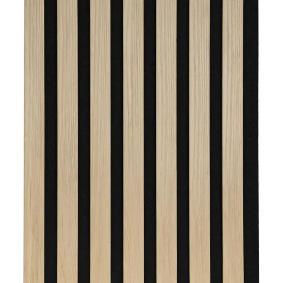 Akoestische Wandpanelen|Kleurstalen > CanDo Kleurstaal lattenwand Decowall Acoustic natuur eiken 25x30cm