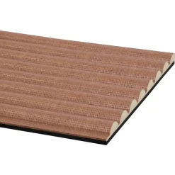 Akoestische Wandpanelen|Kleurstalen > CanDo Kleurstaal lattenwand Decowall Acoustic Curve terra 25x30cm