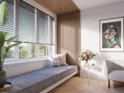 Akoestische Wandpanelen|Kleurstalen > CanDo Kleurstaal lattenwand Decowall Acoustic brons eiken 25x30cm