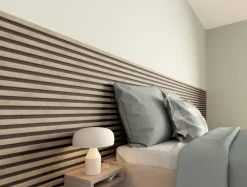 Akoestische Wandpanelen|Kleurstalen > CanDo Kleurstaal lattenwand Decowall Acoustic vergrijsd eiken 25x30cm