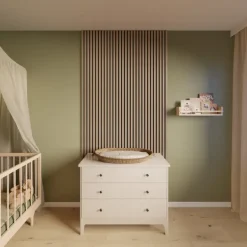 Akoestische Wandpanelen|Kleurstalen > CanDo Kleurstaal lattenwand Decowall Acoustic vergrijsd eiken 25x30cm