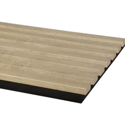 Akoestische Wandpanelen|Kleurstalen > CanDo Kleurstaal lattenwand Decowall Acoustic vergrijsd eiken 25x30cm