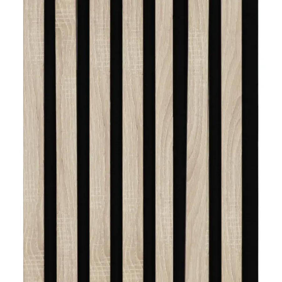 Akoestische Wandpanelen|Kleurstalen > CanDo Kleurstaal lattenwand Decowall Acoustic eiken 25x30cm