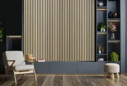 Akoestische Wandpanelen|Kleurstalen > Silentlines Kleurstaal lattenwand essen 20x30 cm