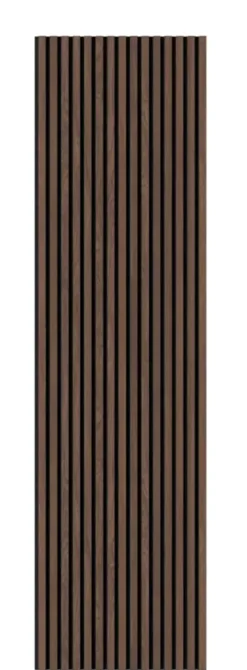 Akoestische Wandpanelen|Kleurstalen > Silentlines Kleurstaal lattenwand gerookt eiken 20x30 cm