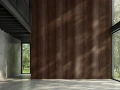 Akoestische Wandpanelen|Kleurstalen > Silentlines Kleurstaal lattenwand gerookt eiken 20x30 cm
