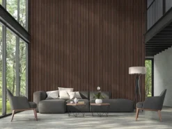 Akoestische Wandpanelen|Kleurstalen > Silentlines Kleurstaal lattenwand gerookt eiken 20x30 cm