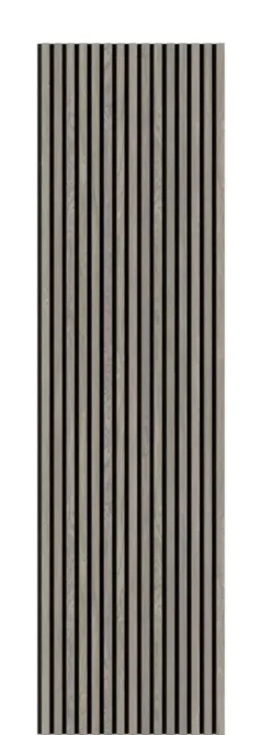 Akoestische Wandpanelen|Kleurstalen > Silentlines Kleurstaal lattenwand grijs eiken 20x30 cm