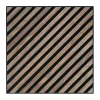 Akoestische Wandpanelen|Kleurstalen > Silentlines Kleurstaal lattenwand hongaarse punt walnoot 20 x 30 cm