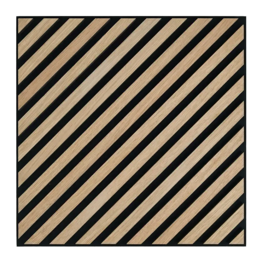 Akoestische Wandpanelen|Kleurstalen > Silentlines Kleurstaal lattenwand hongaarse punt licht eiken 20 x 30 cm