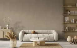 Akoestische Wandpanelen|Kleurstalen > Silentlines Kleurstaal lattenwand vilt taupe 20x30 cm