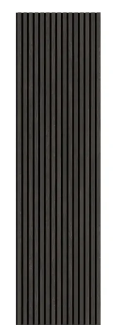 Akoestische Wandpanelen|Kleurstalen > Silentlines Kleurstaal lattenwand zwart eiken 20x30 cm
