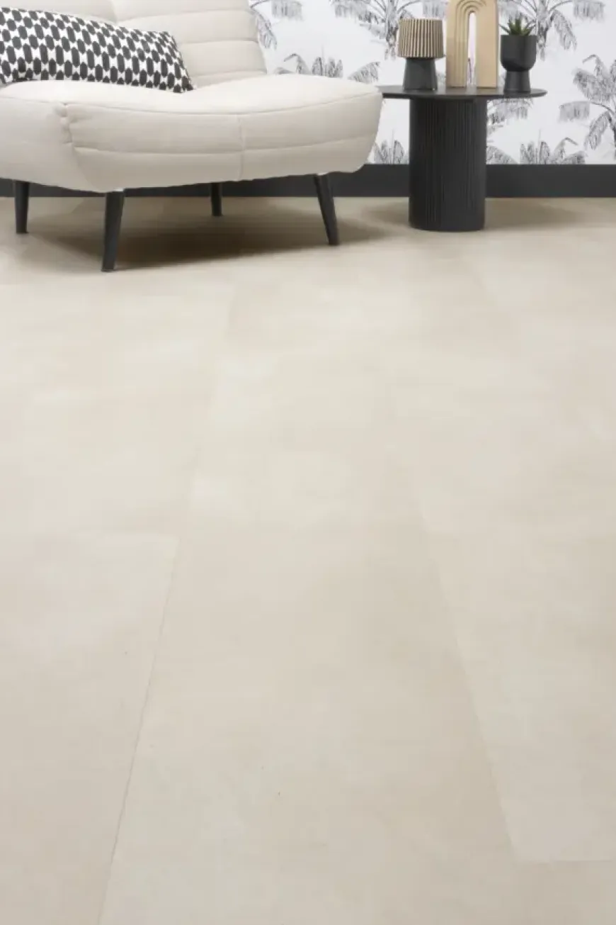Kleurstaal Lundia click PVC Intens Ivar lichtgrijs steenlook
