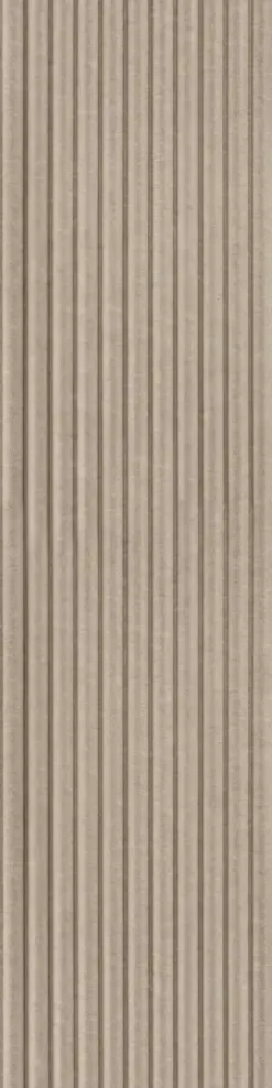Akoestische Wandpanelen|Kleurstalen > Silentlines Kleurstaal viltpaneel met golf taupe 20x30 cm