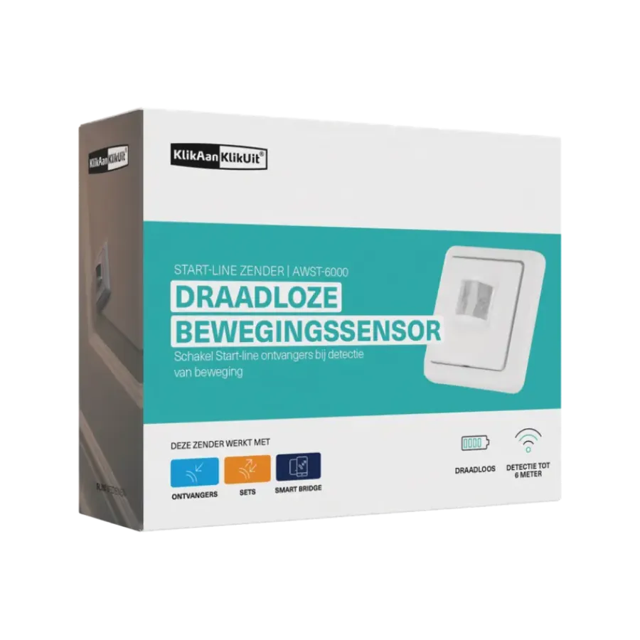 Draadloze Schakelaars|Schakelaars > KlikAanKlikUit Bewegingssensor AWST-6000