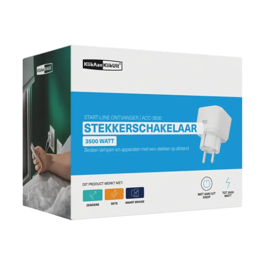 Draadloze Schakelaars|Schakelaars > KlikAanKlikUit Compacte Draadloze Schakelaar ACC-3500