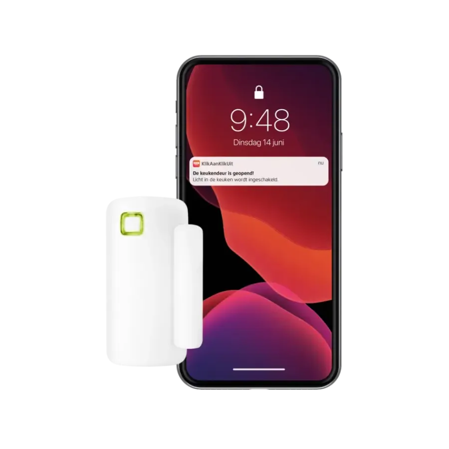 Elektronische Beveiliging|Sensoren > KlikAanKlikUit Klik Aan Klik Uit - Draadloze Contactsensor