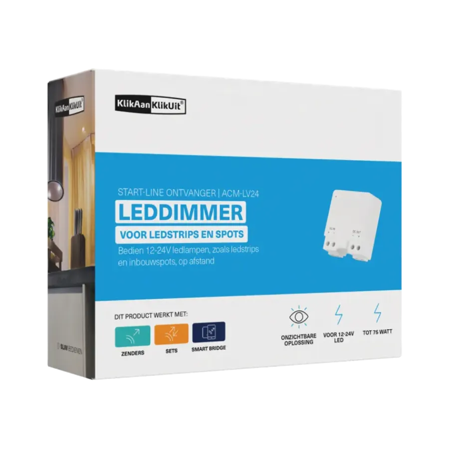 Dimmers|Inbouw Schakelmateriaal > KlikAanKlikUit LED Dimmer 12-24V ACM-LV24