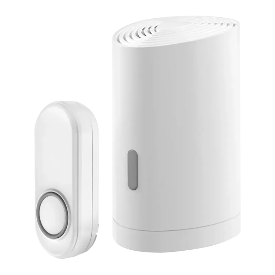Intercoms & Deurbellen|Elektronische Beveiliging > KlikAanKlikUit Mobiele draadloze deurbelset ACDB-9000AC
