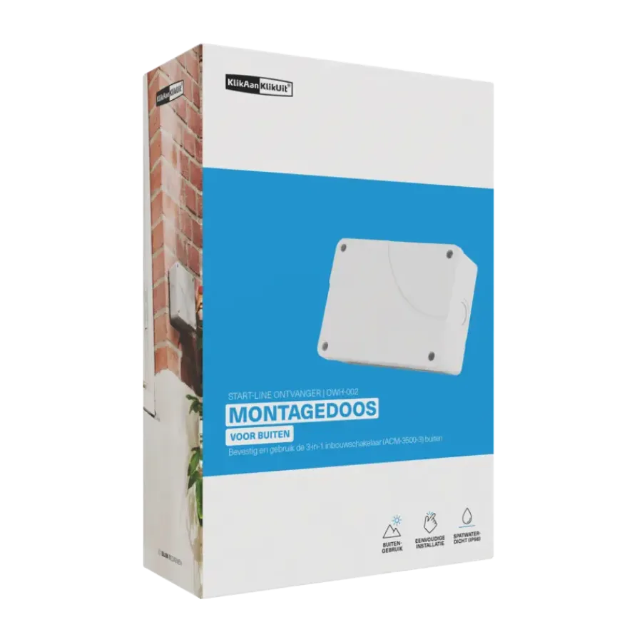 Elektradozen > KlikAanKlikUit Montagedoos OWH-002 ACM3500-3 Spatwaterdicht