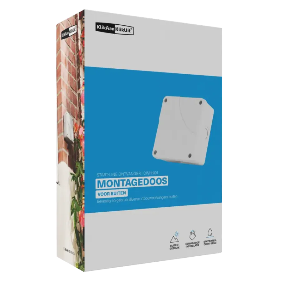 Elektradozen > KlikAanKlikUit Montagedoos OWH-001 Spatwaterdicht