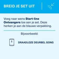 Intercoms & Deurbellen|Elektronische Beveiliging > KlikAanKlikUit Plug-in draadloze deurbelset met zender ACDB-8000BC