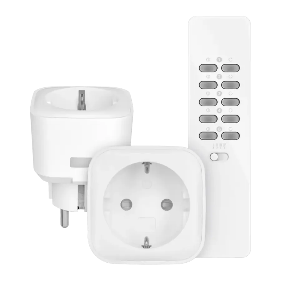 Draadloze Schakelaars|Schakelaars > KlikAanKlikUit Stopcontactdimmer 2 stuks met Afstandsbediening ACC-250R