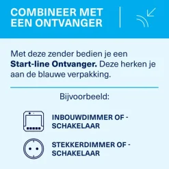 Draadloze Schakelaars|Schakelaars > KlikAanKlikUit Wandschakelaar AGST-8800 Grijs Buiten