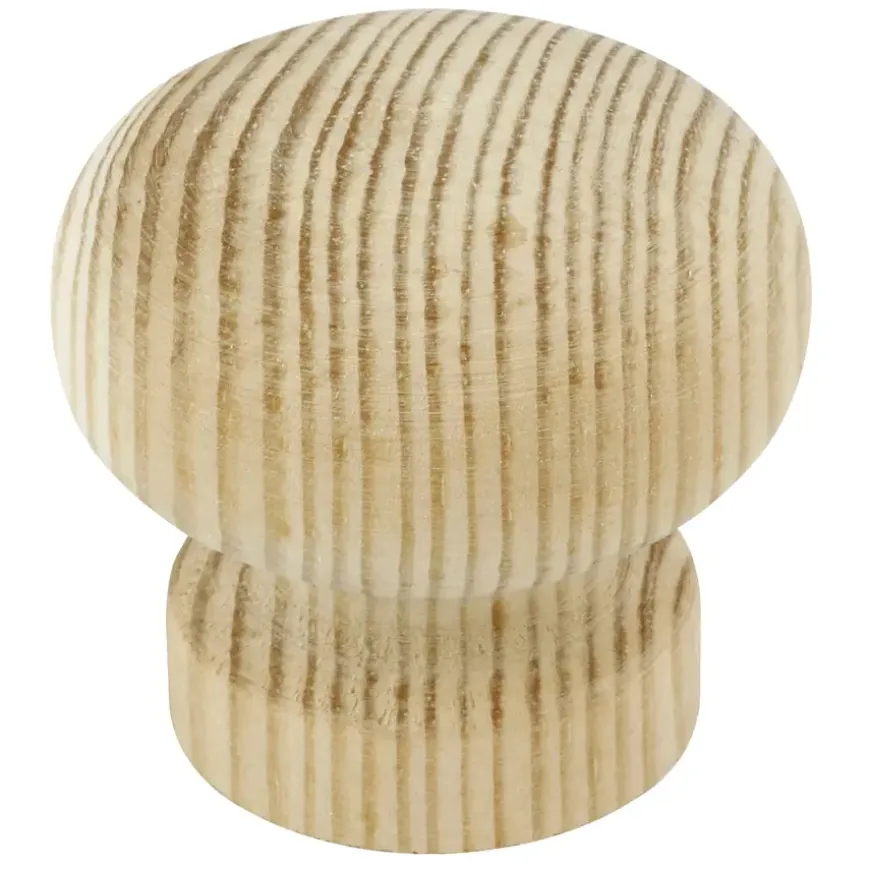 Knop Elise grenen 42mm