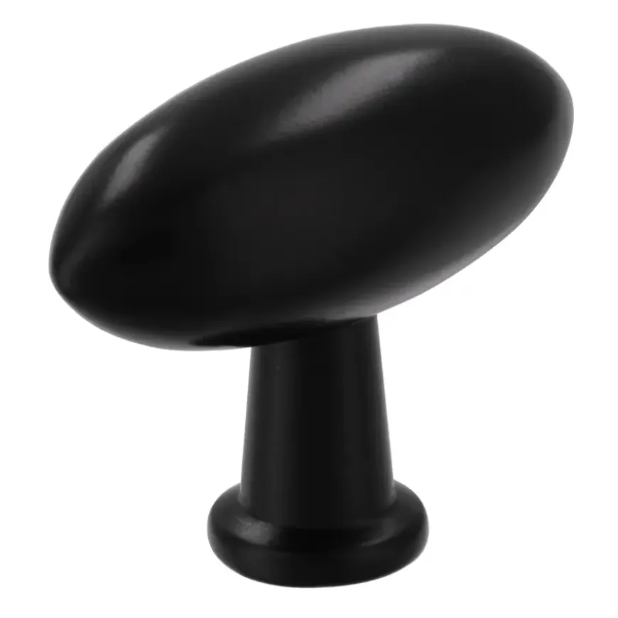Knop Fleur zwart 38mm