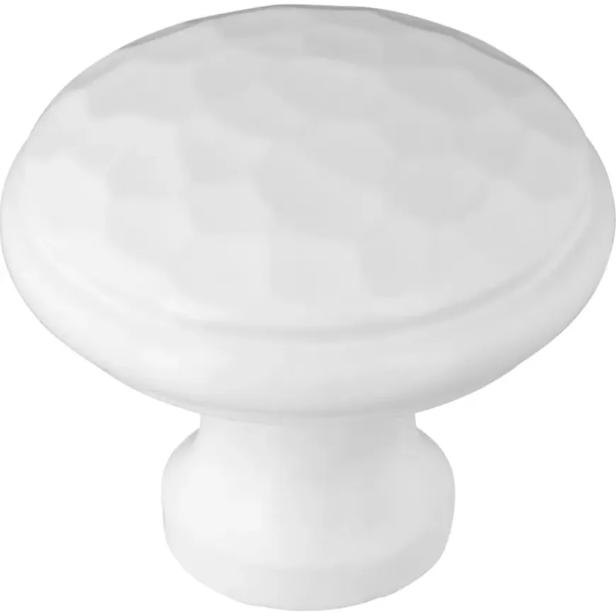 Knop Hamerslag wit 31mm