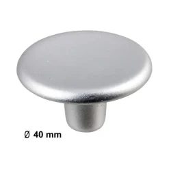 Knop Hetty aluminium 40mm
