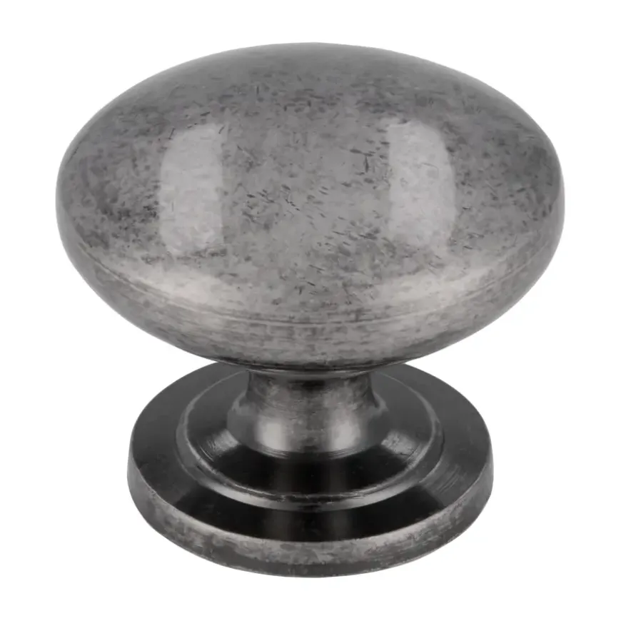 Knop Hilde tin look 32mm