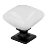 Knop Irene wit/zwart mat 34mm