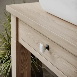 Knop Irene wit/zwart mat 34mm