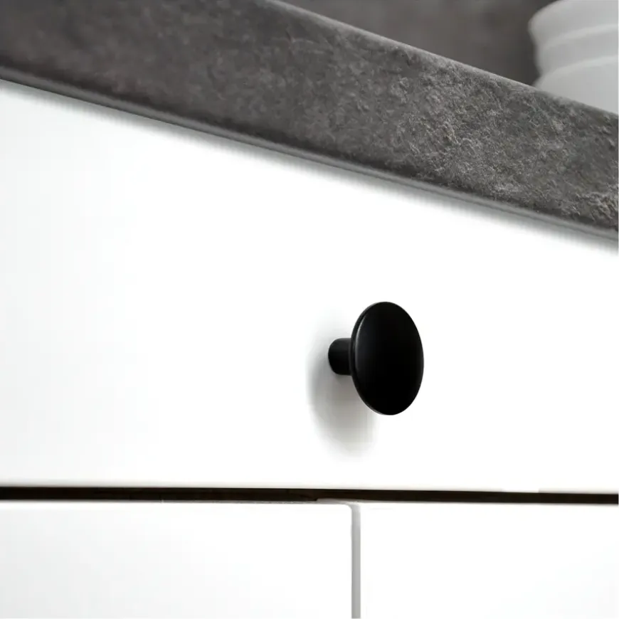 Knop Jelte zwart 30 mm