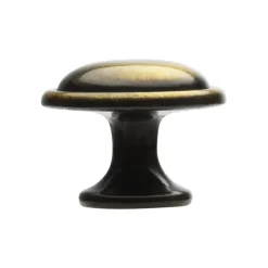Knop Quinty messing antiek 29mm