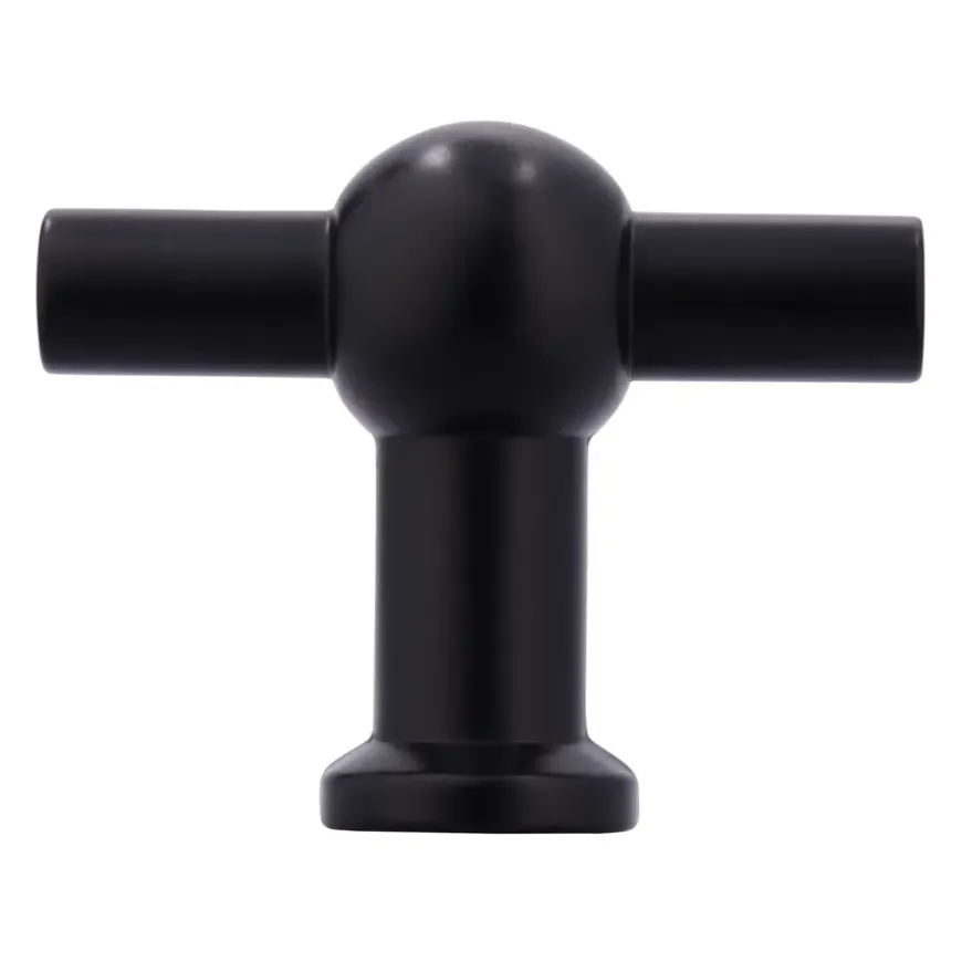 Knop Thea zwart 50mm
