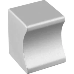 Knop Vierkant aluminium 19mm